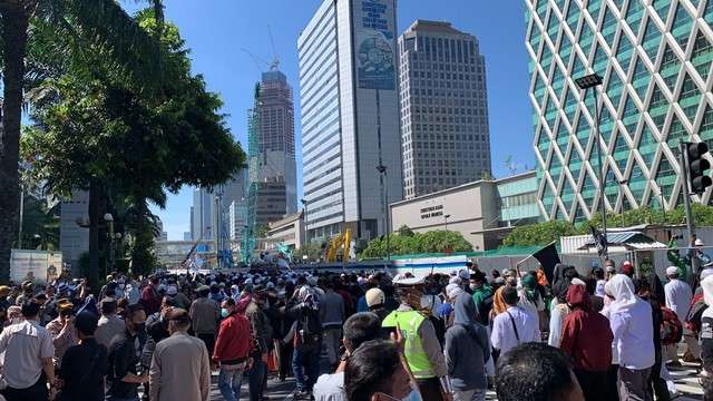 Massa Reuni 212 Hanya Bisa Sampai Thamrin, Putar Balik ke HI Sambil Salawat