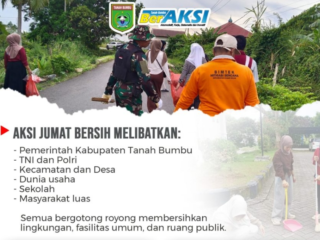 Jumat Bersih Jadi Aksi Rutinitas Pemkab Tanbu