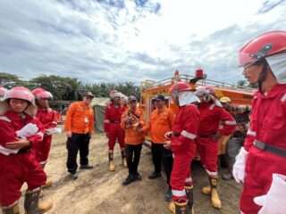 Tingkatkan Kesiapsiagaan BPBD Tanbu Latih 46 Karyawan Perusahaan